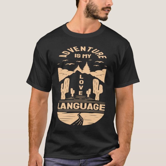 Camiseta Adventure is My Love Language  Camp Graphic Plus S (Frente)