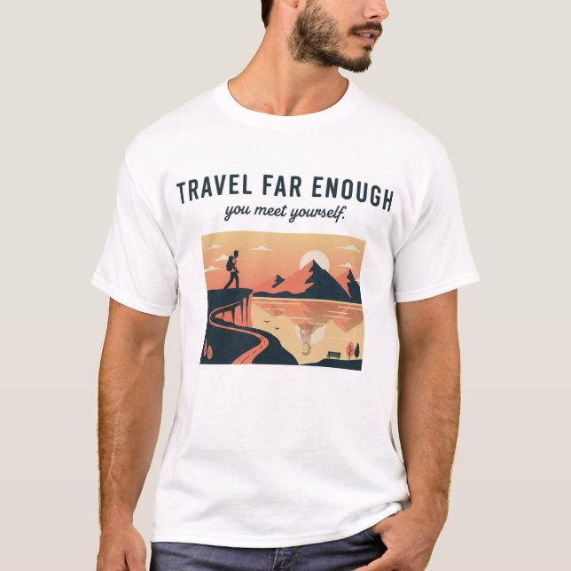 Camiseta Adventure Landscape Illustration (Frente)