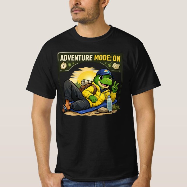 Camiseta Adventure Mode Dino (Frente)