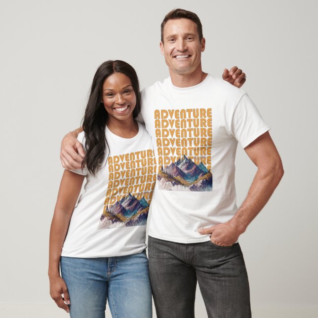Camiseta Adventure Mountain design. (Unissex)