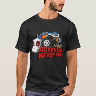 Camiseta Adventure nunca termina o modelo de caminhão RC f