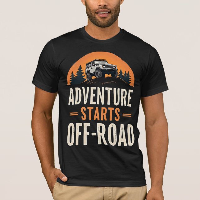 Camiseta Adventure Starts Off-Road (Frente)