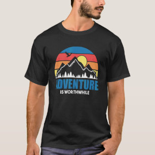 Camiseta Adventure Vale A Pena Para Hikers Fora Do Verão