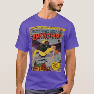Camiseta Adventures Intohe Unknown Vintage Horrorhriller Co