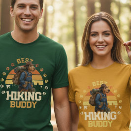 Camiseta Adventurous Airedale Hiker Wilderness Explorer