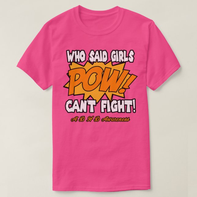 Camiseta Advertência ADHD Design 1 (Frente do Design)