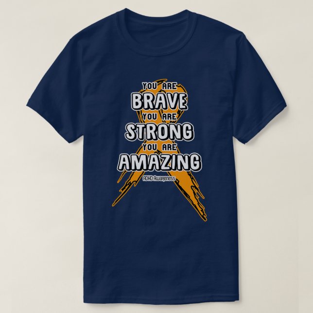 Camiseta Advertência ADHD Design 6 (Frente do Design)