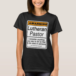 Camiseta Advertência ao Pastor Engraçado para o Apreciado d