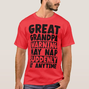Camiseta Advertência ao Vovô, Excelente, Pode Dormir Quando