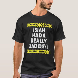 Camiseta Advertência Aos Mens Isiah Teve Um Preguiço De H