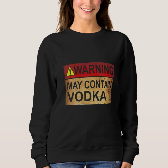 Camiseta Advertência Às Mulheres Pode Conter Vodka (Frente)