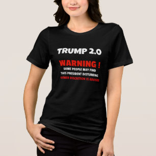CAMISETA ADVERTÊNCIA DO TRUMP 2.0! A DISCREÇÃO DO VISUALIZA