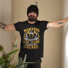 Camiseta Advertência Engraçado - Jogador Dart