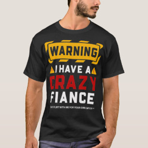 Camiseta Advertência Eu Tenho Um Fio Louco
