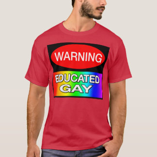 Camiseta ADVERTÊNCIA Memória LGBT Engraçada pela Gay