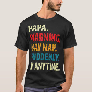 Camiseta Advertência Para O Papa Pode Dormir De Repente Em