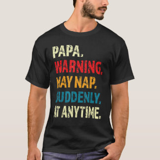 Camiseta Advertência Para O Papa Pode Dormir De Repente Em