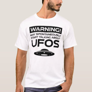 Camiseta Advertência Pode Começar A Falar Espontaneamente