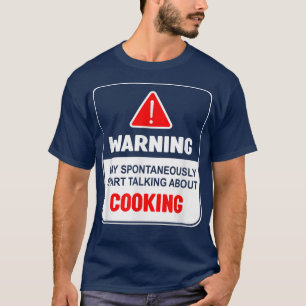 Camiseta Advertência Pode Começar A Falar Espontaneamente S