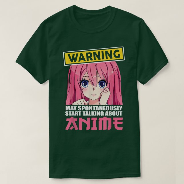 Camiseta Advertência Pode Começar A Falar Sobre Anim Espont (Frente do Design)