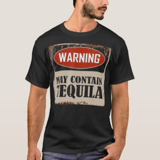 Camiseta Advertência Pode Conter Tequila Whiskey Funny Bebe