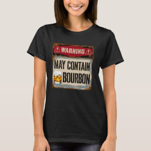Camiseta Advertência Pode Conter Um Bebê Cuiskey Burbon Fun