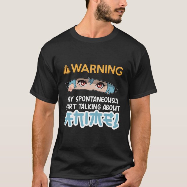 Camiseta Advertência Pode Falar Espontaneamente Sobre Mães  (Frente)