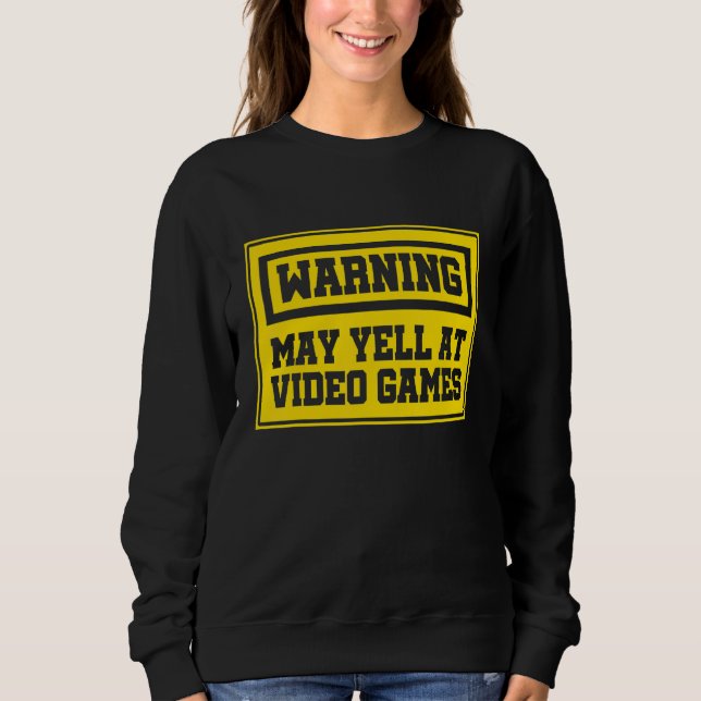 Camiseta Advertência Pode Gritar No Controlador Console Do  (Frente)