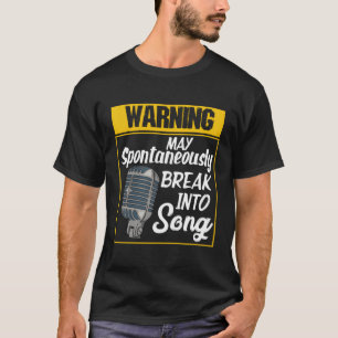 Camiseta Advertência Pode Spontaneamente Se Transformar Em 