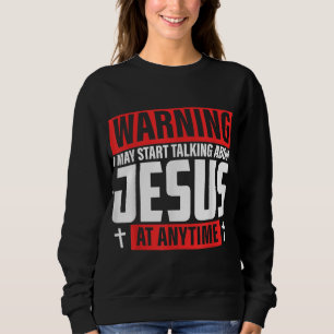 Camiseta Advertência Posso Começar A Falar De Jesus