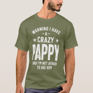 Camiseta Advertência, tenho uma papoula louca Padre Gift