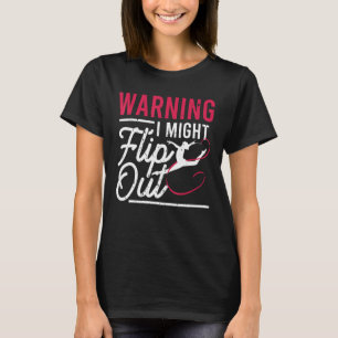 Camiseta Advertindo Eu Posso Sacudir Uma Engraçada ginástic