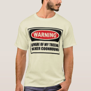 Camiseta Advertir BEWARE de MEU COONHOUND Men do CAMINHANTE
