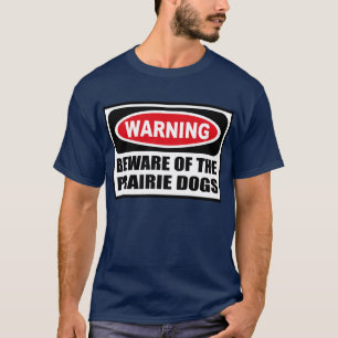 Camiseta Advertir BEWARE do T-Sh escuro dos homens dos CÃES
