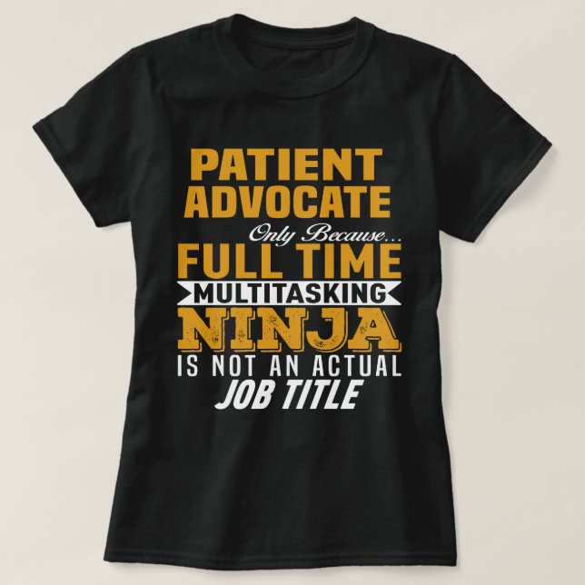 Camiseta Advocate para doentes (Frente do Design)