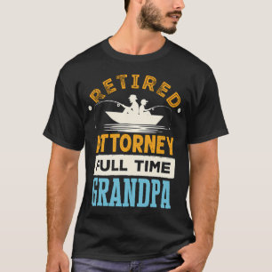 Camiseta Advogado Aposentado Avô em Tempo Integral