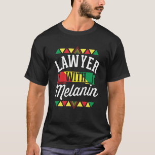 Camiseta Advogado com Melanin African American Black Histor