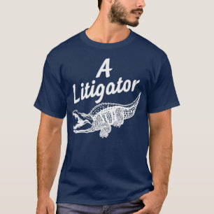 Camiseta Advogado de Alligador de Litigador