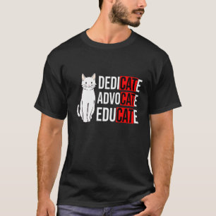 Camiseta Advogado Dedicado Educar Gato Proprietário Animal 