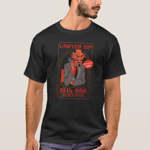 Camiseta Advogado Disque 666 Diabolical Hotline Devil