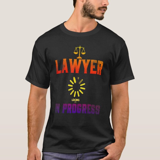 Camiseta Advogado Em Andamento Estudante 4 Da Faculdade De  (Frente)