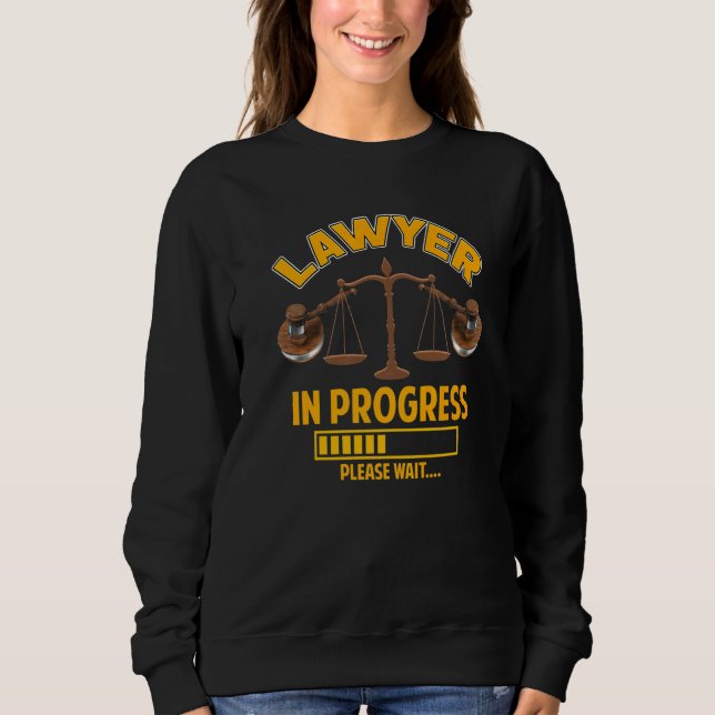 Camiseta Advogado Em Andamento Futuro Formando De Lei Do Ad (Frente)