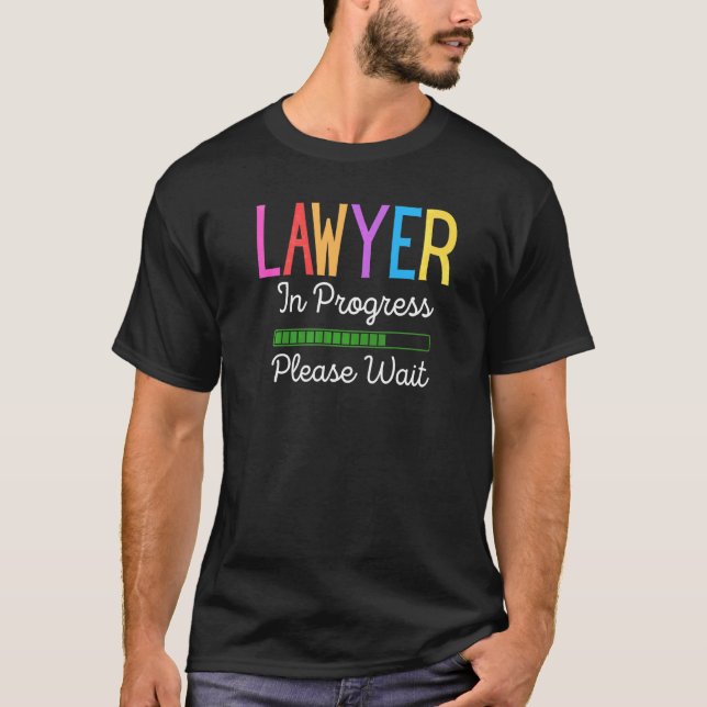 Camiseta Advogado Em Curso, Aguarde O Futuro Advogado (Frente)