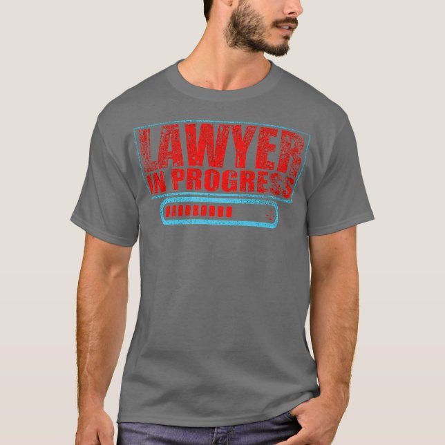 Camiseta Advogado em Direito em Andamento (Frente)