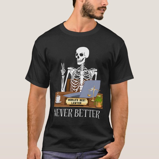 Camiseta Advogado Engraçado Halloween (Frente)