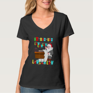 Camiseta Advogado Engraçado Visto de Natal Santa Hat Lei Fa