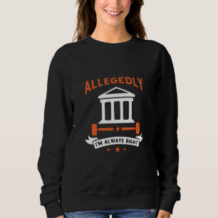 Camiseta Advogado Eu Estou Sempre Certo Estudante de Direit
