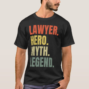 Camiseta Advogado Herói Mito Lenda Melhor Emprego Advogado
