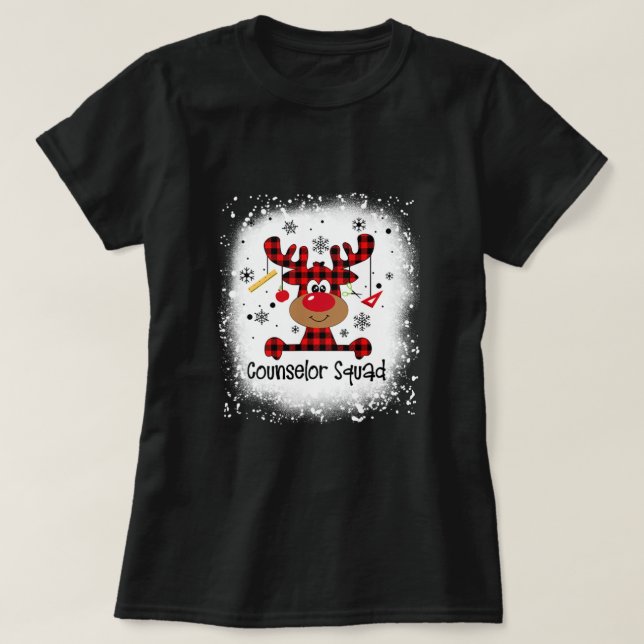 Camiseta Advogado Sangrento Reindeer Engraçado Natal (Frente do Design)