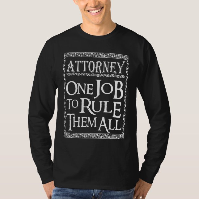 Camiseta Advogado Um emprego para governar Advogado (Frente)